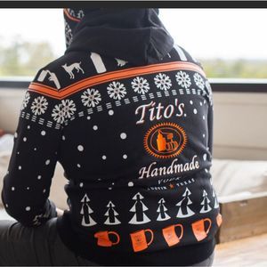 Tito’s Vodka “ugly” Christmas Hoodie- Small